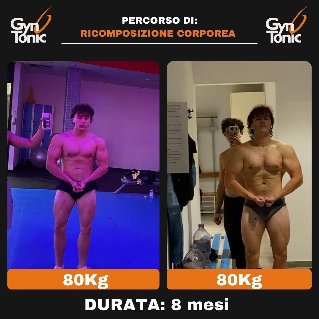Ricomposizione corporea: 80 kg · 8 mesi