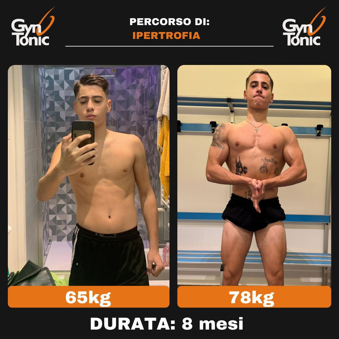 Ipertrofia: Da 65 kg a 78 kg · 8 mesi